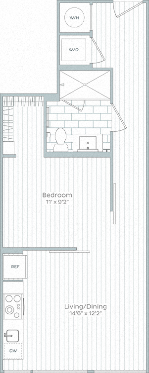 Floor plan layout diagram for 301-A10